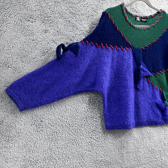 Vintage Kansai Yamamoto Women's Boxy Knit Sweater Multicolor Perfect Condition‎ - Picture 6 of 12